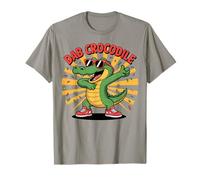Cool Dab Crocodile Cartoon avec Lunettes de Soleil, Baskets T-Shirt