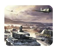 Cool Design Art Painting War Tank Plane Army Battle Rectangle Mouse pad Gaming Mousepad