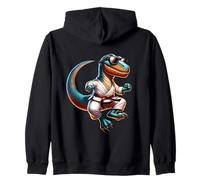 Cool Dino Karate Avec Lunettes Sombres Sweat à Capuche