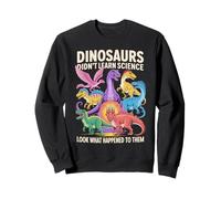 Cool Dinosaures School Learning Science Professeur Chimie Papa Sweatshirt