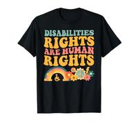 Cool Disability Rights are Human Rights Supporte Les aidants T-Shirt