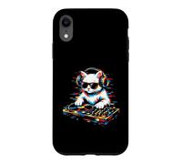 Cool DJ Cat Music Mixing Casque de mixage Design Platine Coque pour iPhone XR