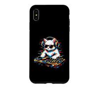 Cool DJ Cat Music Mixing Casque de mixage Design Platine Coque pour iPhone XS Max