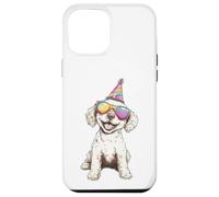Cool Dog in Party Hat Lunettes de Soleil Chien Joyeux Chien Coque pour iPhone 12 Pro Max