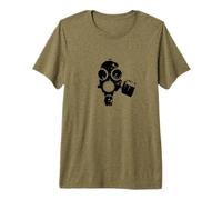 Cool Doomsday Apocalypse Masque à gaz Armageddon T-Shirt Haut de Gamme
