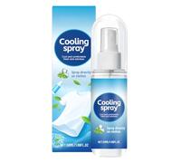 Cool Down Spray, Clothing Cooling Mist, 50ml Refreshing Hydrating Formula, Instant Soothing Spray, 1.38x4.8 inches, Ideal for Men, Women, Teens, Athletes, Yoga, Running