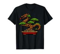 Cool Dragon Bonsaï Illustration Japonais Zen Nature Art T-Shirt