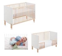 COOL · DREAMS Umami lit d'appoint 120x60 + kit d'appoint + Rails pour Transformer Le lit d'appoint en lit + 4 Roues