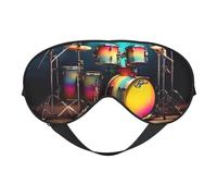 Cool Drums Ensemble de batterie avec masque pour les yeux Motif imprimé Léger Voyage Yoga Camping Outdoor Relaxation