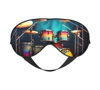Cool Drums Ensemble de batterie Masque de sommeil confortable pour homme et femme Léger Voyage sieste méditation yoga travail