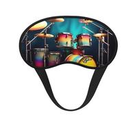 Cool Drums Ensemble de masques pour les yeux lavables pour adultes pour dormir bloquant la sieste pour voyage, camping, repos nocturne
