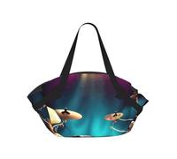 Cool Drums Set Imprimé Pliable Camping Bag Duffle Bag Sac de Voyage Imperméable Matelas Camping pour Parc Extérieur Plage