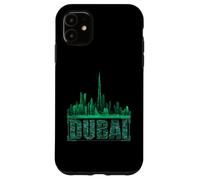 Cool Dubai Night Skyline Futuriste City Lights Voyage Lover Coque pour iPhone 11
