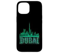 Cool Dubai Night Skyline Futuriste City Lights Voyage Lover Coque pour iPhone 15