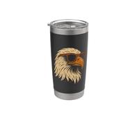 Cool Eagle Lunettes de soleil rétro vintage patriotique aigle Gobelet isotherme en acier inoxydable double paroi