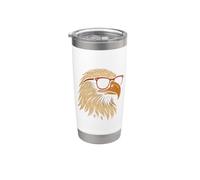 Cool Eagle Lunettes de soleil rétro vintage patriotique aigle Gobelet isotherme en acier inoxydable double paroi
