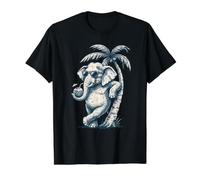 Cool éléphant Glace T-Shirt Graphique avec Valeur, Homme, Noir, S