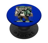 Cool Elephant Graffiti Manga Anime Personnage PopSockets PopGrip Adhésif