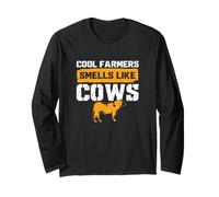 Cool Farmers Sent comme des Vaches Un éleveur de bétail laitier Manche Longue