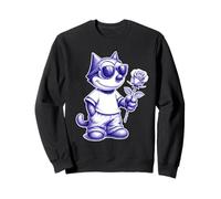 Cool Felix Rose Lover Cat Sweatshirt