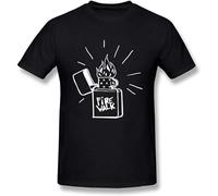 Cool Firewalk Lighter Life is Strange Before The T-Shirt Mens Unisex Black Tees 3XL