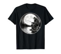 Cool Fishing Fisherman Bigfoot Sasquatch, Big Foot Fishing T-Shirt