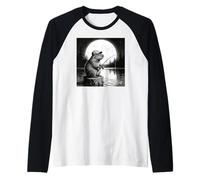 Cool Fishing Fisherman Capybara Rodents, Capybara Fishing Manche Raglan
