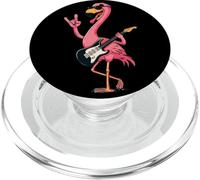 Cool Flamingo Guitare Player Retro Rock Music Design PopSockets PopGrip pour MagSafe