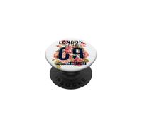 Cool Floral London Soho Graphic Tee Shirts, I Love London PopSockets PopGrip Adhésif