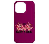 Cool Floral New York City, New York City Graphic Design Coque pour iPhone 15 Pro Max