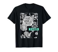 Cool Floral Paris Illustration Graphique Designs Style Tenue T-Shirt