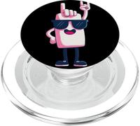 Cool Foam Finger Rock Hand Sign Mascotte Graphic Lunettes de Soleil PopSockets PopGrip pour MagSafe