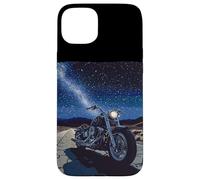 Cool Freeway avec Moto pour Les Amateurs de Nuit et d'étoiles Coque pour iPhone 15 Plus