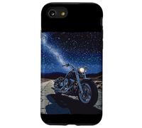Cool Freeway avec Moto pour Les Amateurs de Nuit et d'étoiles Coque pour iPhone SE (2020) / 7/8
