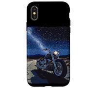 Cool Freeway avec Moto pour Les Amateurs de Nuit et d'étoiles Coque pour iPhone X/XS
