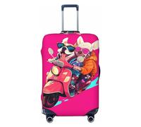 Cool French Bulldog No.147 Housse de protection élastique pour valise 45,7 à 81,3 cm, Noir/blanc, Large