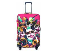 Cool French Bulldog No.154 Housses de protection élastiques pour bagages de 45,7 à 81,3 cm, noir, M