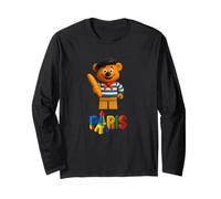 Cool French Paris Teddy Bear with Building Blocks Style Manche Longue