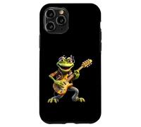 Cool Frog Bass Player Rocker Musicien Basse électrique Coque pour iPhone 11 Pro