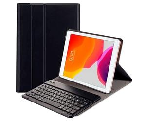 Cool funda polipiel negra para apple ipad 2019 10.2" + teclado bluetooth