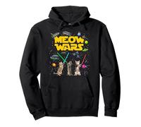 Cool Funny Cats Wars Cartoon Anime Illustration Graphic Sweat à Capuche