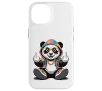 Cool & Funny Panda Design Humour Doigt d'honneur Coque pour iPhone 14