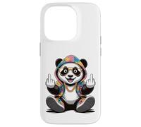 Cool & Funny Panda Design Humour Doigt d'honneur Coque pour iPhone 14 Pro