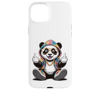 Cool & Funny Panda Design Humour Doigt d'honneur Coque pour iPhone 15 Plus