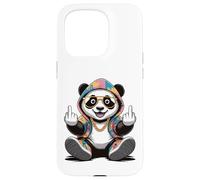 Cool & Funny Panda Design Humour Doigt d'honneur Coque pour iPhone 15 Pro