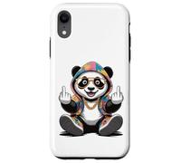Cool & Funny Panda Design Humour Doigt d'honneur Coque pour iPhone XR