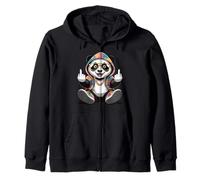 Cool & Funny Panda Design Humour Doigt d'honneur Sweat à Capuche