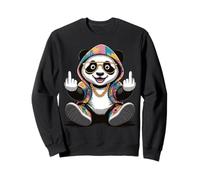 Cool & Funny Panda Design Humour Doigt d'honneur Sweatshirt