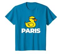 Cool Funny Paris France Canard Jaune Dessin animé Mode Graphique T-Shirt