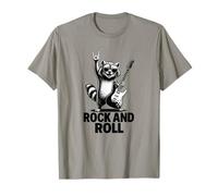 Cool Funny Rock & Roll Raccoon Cartoon Graphic Designs T-Shirt